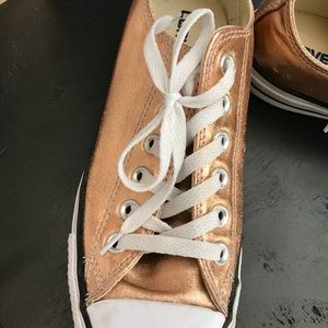 Rose Gold Converse Sneakers